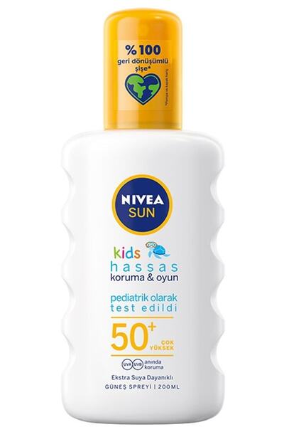 NIVEA Sun Koruma & Oyun Hassas Çocuk Güneş Spreyi Spf 50+ 200 Ml
