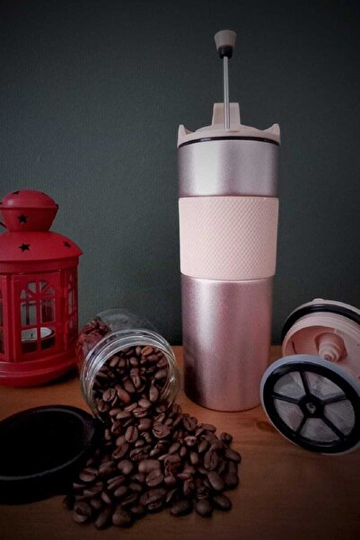 Tohana French Press Termos Kupa Gold 500ml Thn75223