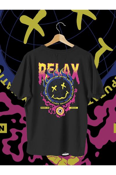 Debas Μπλουζάκι με στάμπα Relax, σε μεγάλο μέγεθος