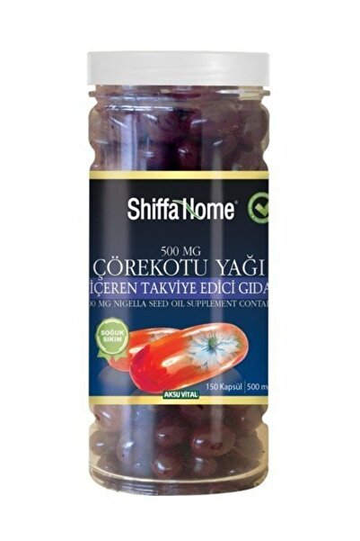 Shiffa Home Çörekotu Yağı 500 Mg 150 Softjel Kapsül