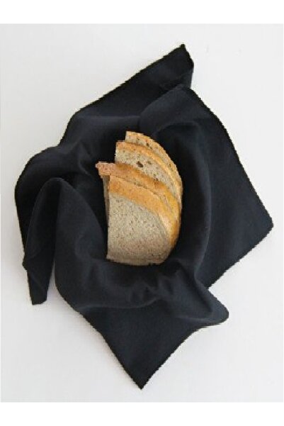 Çizgikare منديل سلة خبز بلون سادة 2 قطعة