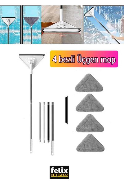 AYLA STAND 4 Cloth Triangle Mop