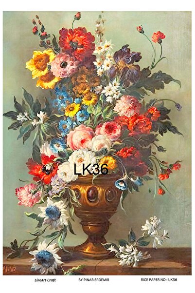 LİNEART ورق ديكوباج نحاسي Lineart رقم: LK36 - 29x42 سم