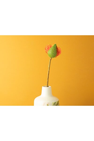 English Home Wild Flower Tek Dal Yapay Çiçek 73 Cm Turuncu