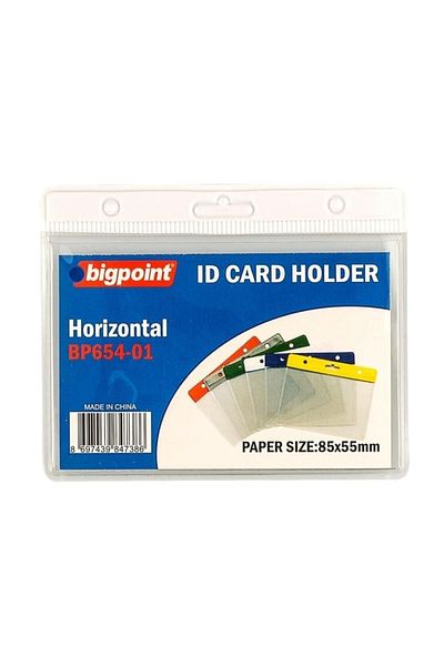 Bigpoint White Horizontal Card Bag - 85x55mm, Pack of 10