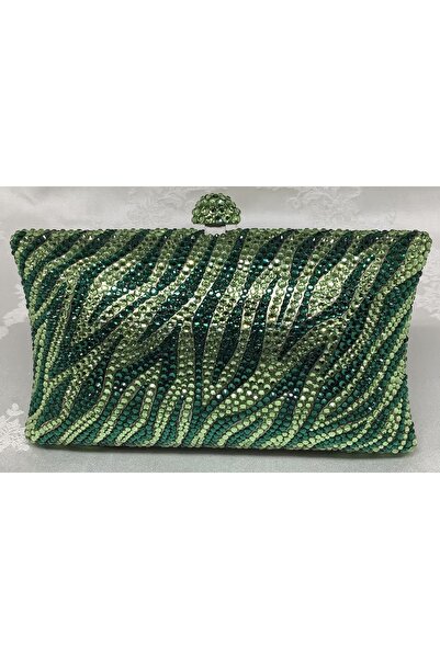 Noemi Taşlı Metal Clutch Çanta