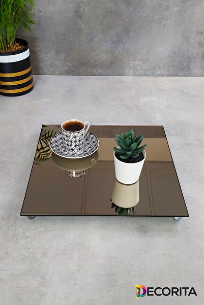 Decorita Mirror Presentation Tray| Bronze Mirror| Promise-engagement Tray| Square Mirror| 30cm X 30cm