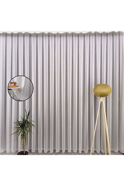 perhal perde ve halı Striped Sports 1-3 Close Pleated Tulle Curtain