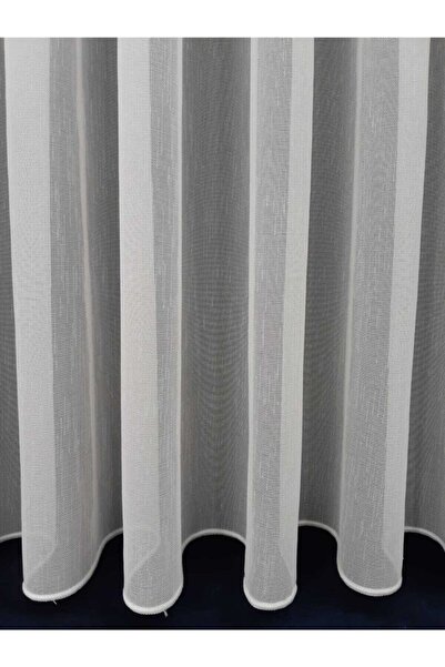 perhal perde ve halı Linen Titi Thin Rain Patterned 1-2 Sparse Pleated Tulle Curtain