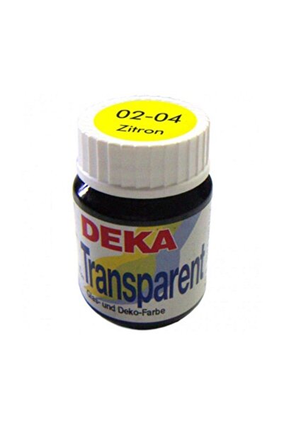 Deka Transparent Cam Boyası 25ml Zitron No:04