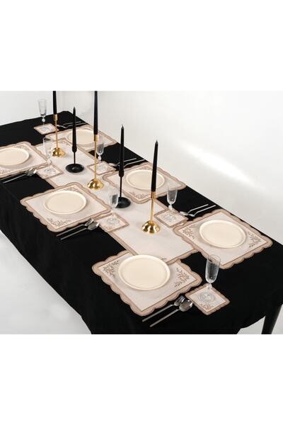 Peno Concept Masa Üstü Seti Runner, Amerikan Servis(SUPLA), Kokteyl Peçetesi ...