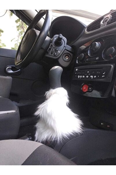 zermatt Oto Vites Körüğü Tüylü Peluş Kumaş Beyaz