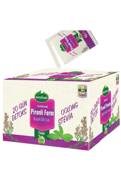 Mindivan Pirenli Form Detox Bitki Çayı. 40 Adet Pek Çok Diyetisyenin Favori Ürünü Olan Piren Otu.