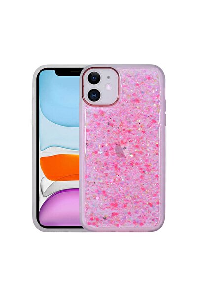 UnDePlus Apple Iphone 11 Kılıf Figürlü Desenli Işıltılı Sos Kapak