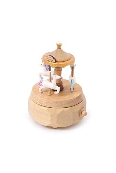 Wooderful Life Atlı Karınca Unicorn Ahşap Müzik Kutusu - 1060433