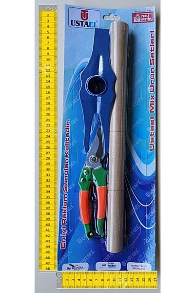 Ustael Handle Fork Garden Hoe and Flower Pruning Scissors