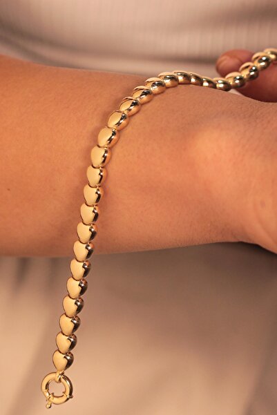 Adil İdil Kuyumculuk 14 Ayar Kalp Desen Bombeli Künye