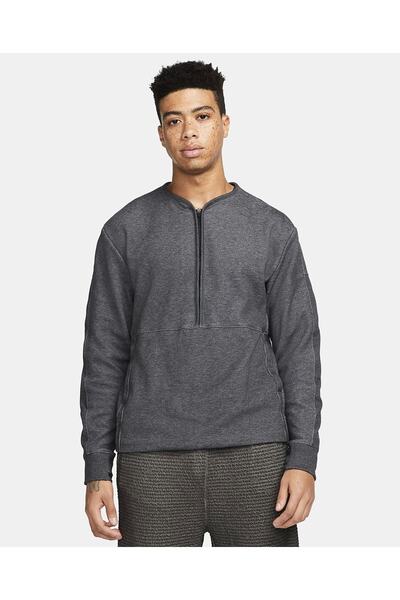 Nike Dri-fıt Yarım Fermuarlı Erkek Antrenman Crew Üstü Dd2186-010