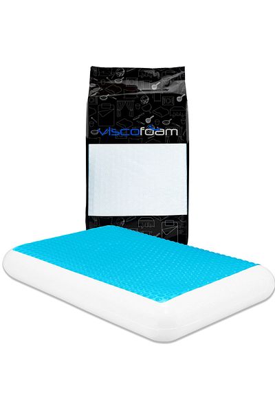 Viscofoam Πολυτελές Ορθοπεδικό Μαξιλάρι Δροσιστικό Visco Cushion Gel 60x40x11cm