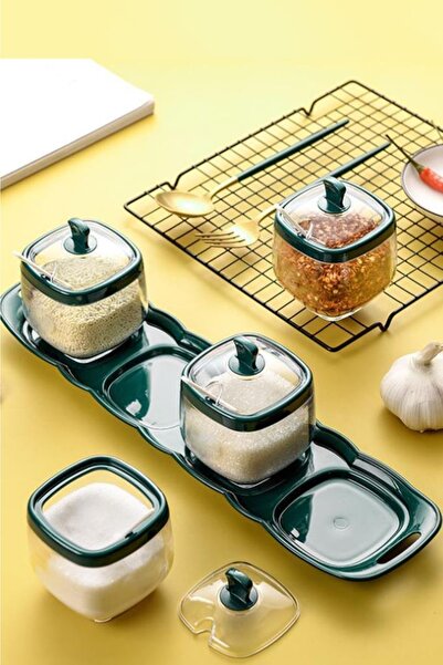 Genel Markalar 4 Lü Kaşıklı Baharatlık Takımı