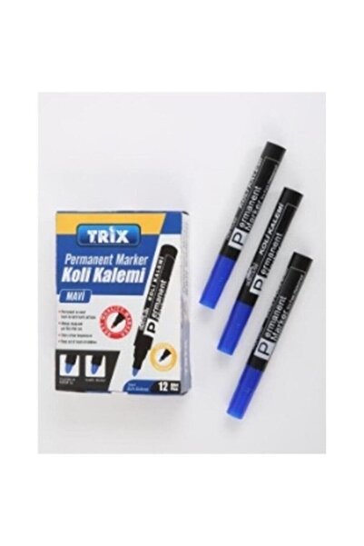 Trix 12 Pieces Blue Parcel Pens