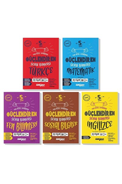 Ankara Yayınları Ankara 5. Sınıf Türkçe Matematik Fen Sosyal Ingilizce Güçlen...