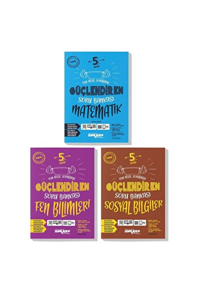 Ankara Yayınları Ankara 5. Sınıf Matematik Fen Sosyal Güçlendiren Soru Bankas...