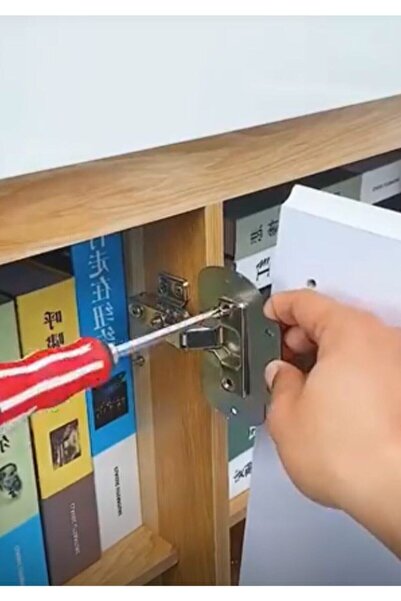 PrizmaNET Dolap Kapak Menteşe Tamir Sacı (1 Set) Krom 2 Adet Tamir Sacı Menfix-2