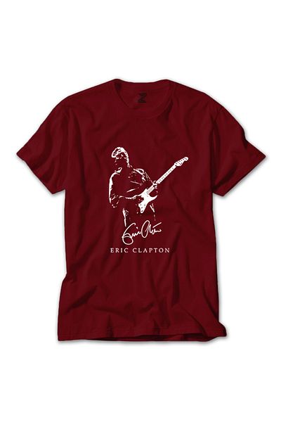 Z zepplin Eric Clapton Solo Red T-shirt
