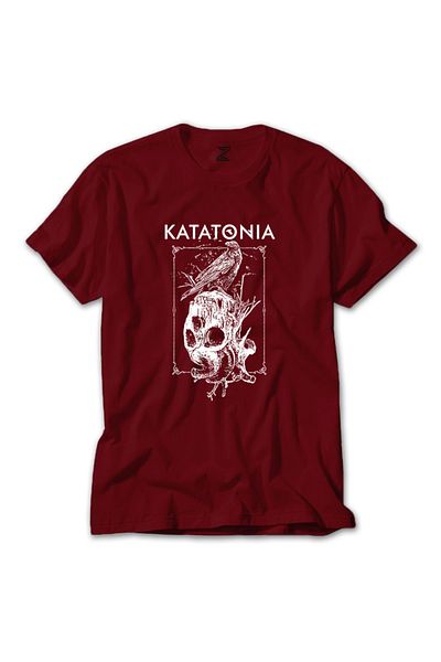 Z zepplin Κόκκινο T-Shirt Katatonia Crow