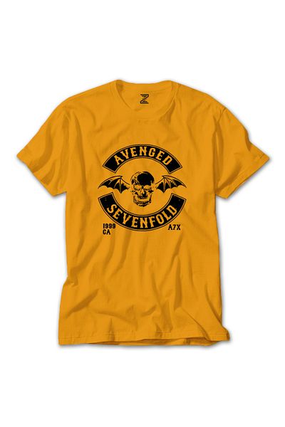 Z zepplin Κίτρινο μπλουζάκι Avenged Sevenfold - Patch με ιδιοκτήτη στυλ