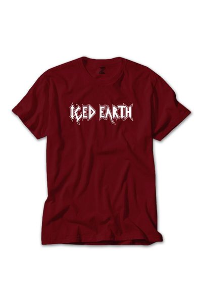 Z zepplin Κόκκινο T-shirt με λογότυπο Iced Earth