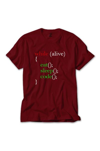 Z zepplin Eat Sleep Code Software Tricou roșu