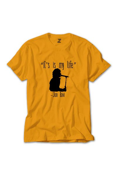 Z zepplin Κίτρινο T-shirt Bon Jovi - It's My Life