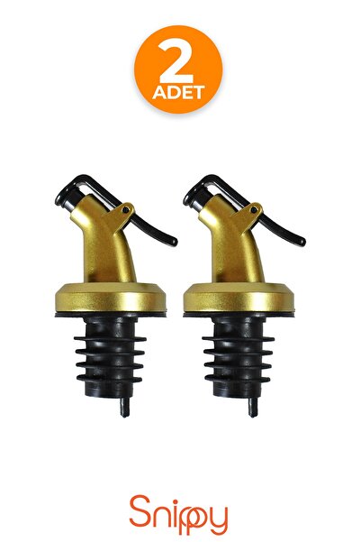 Snippy 2'li Yağdanlık Tıpası Şişe Ucu Servis Aparatı Damlatmaz Gold Şişe Başlığı
