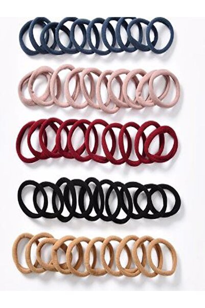 Bluoklight 5 buc. Elastic Sweet Colors Band Accesorii pentru păr Tesatura Scr...