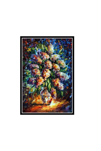 hazalshop Poster retro din lemn cu design floral 20x30 cm