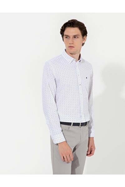 Pierre Cardin Navy Blue Slim Fit Shirt