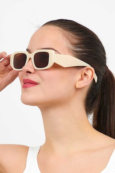 ModaLucci 2022 New Season Unisex Beige Sunglasses