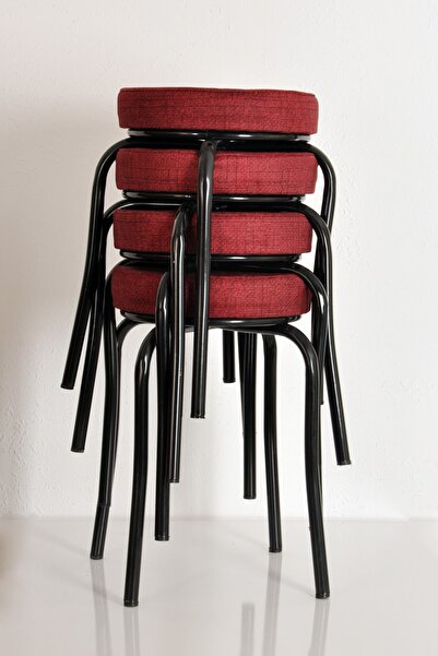 AKK TİCARET 4 Adet Desenli Kırmızı (DİKKATT TABURECİM SATICISI BU ÜRÜNÜ SATMI...