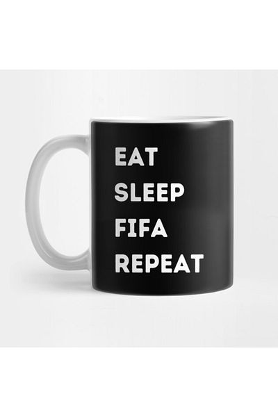 Pixxa Eat, Sleep, Fifa, Repeat Mug Cup