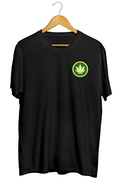 karikatürstore Weed Cannabis Baskılı Unisex Tişört