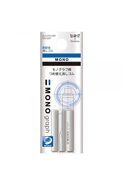 Tombow : Mono Graph Mekanik Kurşun Kalemler Silgi Yedeği : 3' Lü (1 Paket)