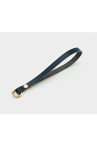 angel çanta aksesuar Πραγματικό δέρμα Navy Blue Color Ring Χειροποίητο από ελαφρύ χρυσό μέταλλο