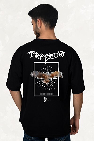 Modarios Μπλουζάκι με στάμπα με φιγούρες Freedom Life