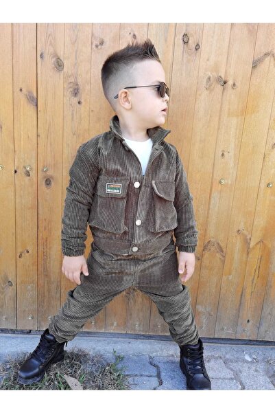 muzur kids Комплект із зимової оксамитової куртки/штанів/толстовки з лайкри к...