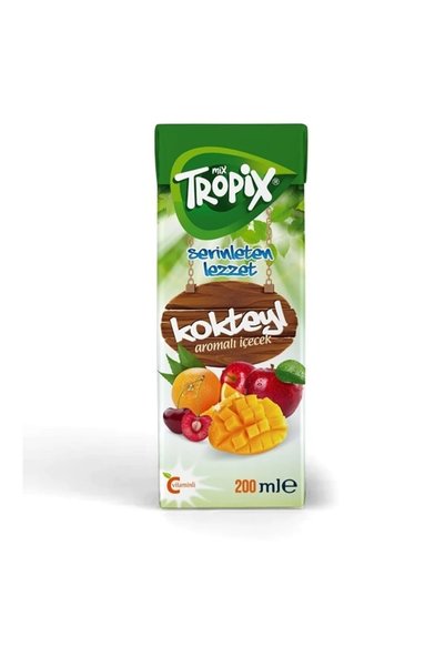 tropix Meyve Suyu Kokteyl Aromalı 27x200ml.