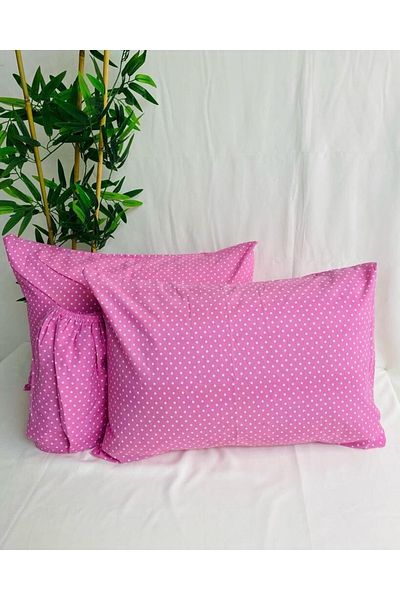 mihriban Polka Dot Pattern Don'T Want Iron Fabric Cotton Sheet Set
