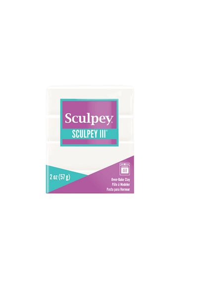 Sculpey III Polymer Clay 57 Gr001 White