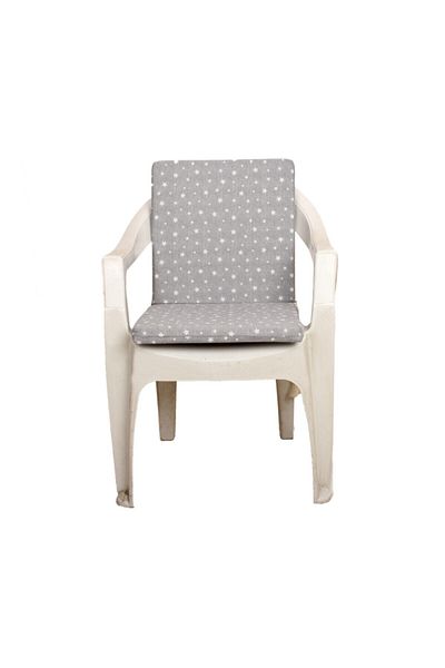 mer-tim ezberbozan ev tekstili Mer-tim Garden Balcony Living Room Star Patterned Chair Cushion 1 Piece